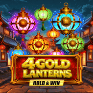 4 Gold Lanterns Hold & Win