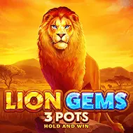 Lion Gems 3 Pots: Hold and Win